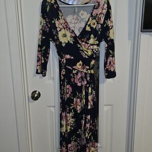 Floral Wrap Dress